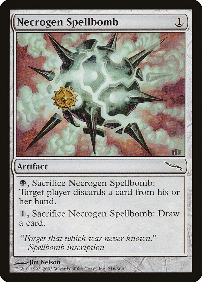 Necrogen Spellbomb [Mirrodin] Magic: The Gathering