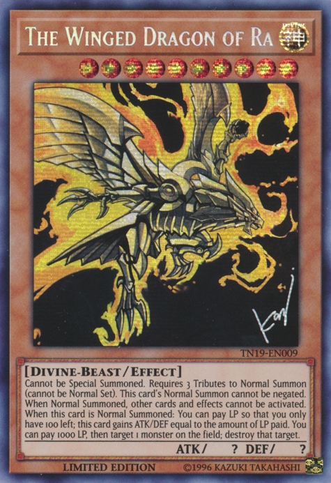The Winged Dragon of Ra [TN19-EN009] Prismatic Secret Rare - Yugioh Cards For Your TCG Needs!