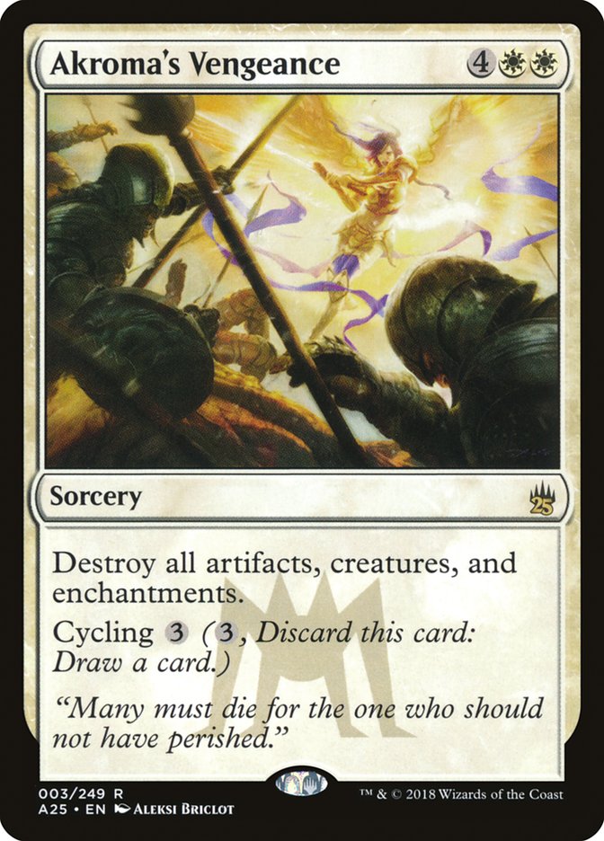 Akroma's Vengeance [Masters 25] Magic: The Gathering