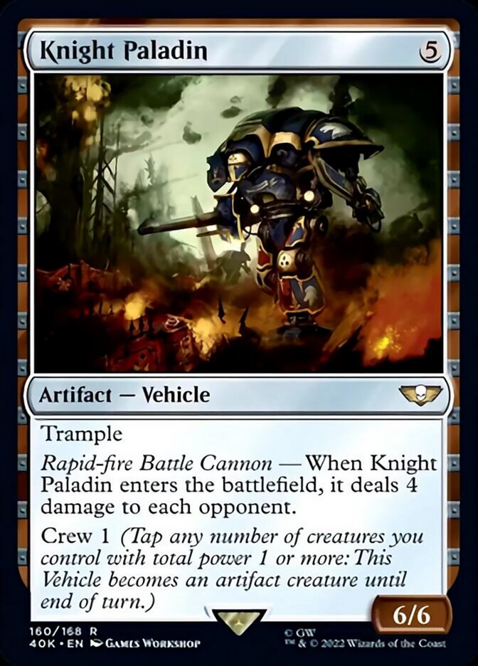 Knight Paladin [Warhammer 40,000] Magic: The Gathering