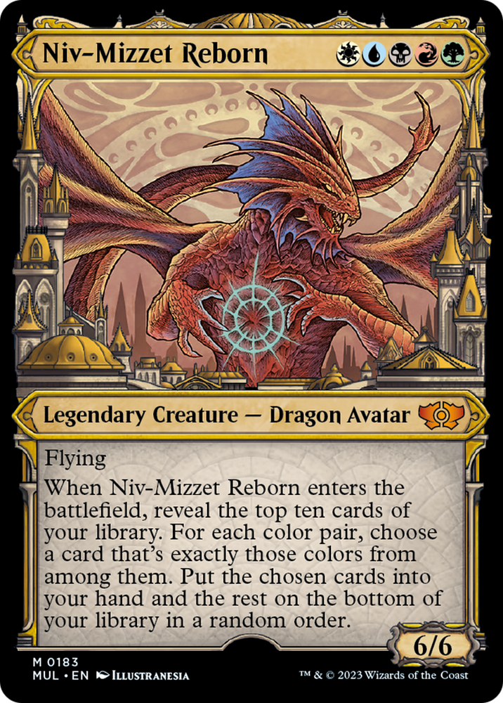 Niv-Mizzet Reborn (Halo Foil) [Multiverse Legends] Magic: The Gathering