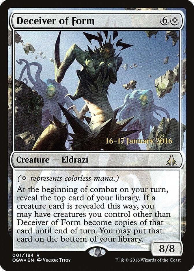 Deceiver of Form [Oath of the Gatewatch Prerelease Promos] Magic: The Gathering