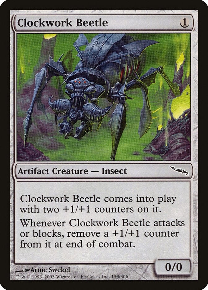 Clockwork Beetle [Mirrodin] Magic: The Gathering
