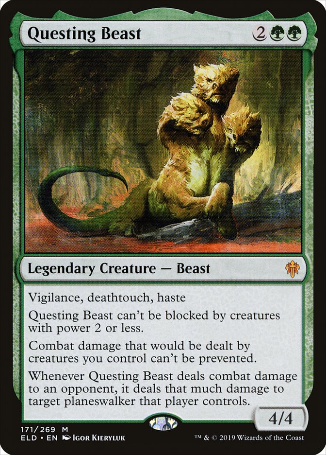 Questing Beast [Throne of Eldraine] Magic: The Gathering