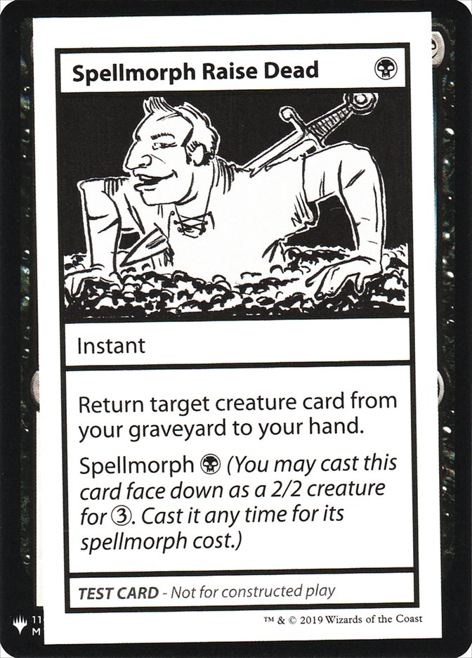 Spellmorph Raise Dead [Mystery Booster Playtest Cards] Magic: The Gathering