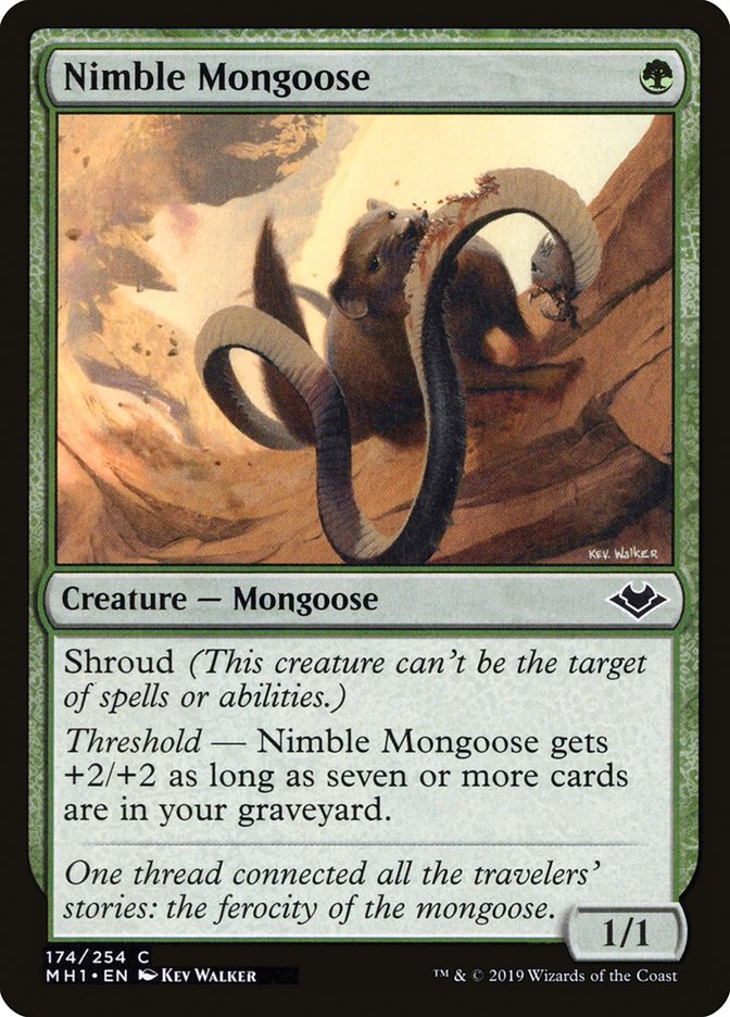 Nimble Mongoose [Modern Horizons] Magic: The Gathering