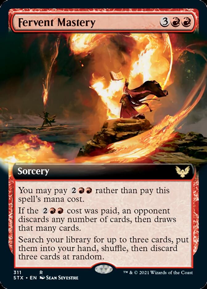 Fervent Mastery (Extended Art) [Strixhaven: School of Mages] Magic: The Gathering
