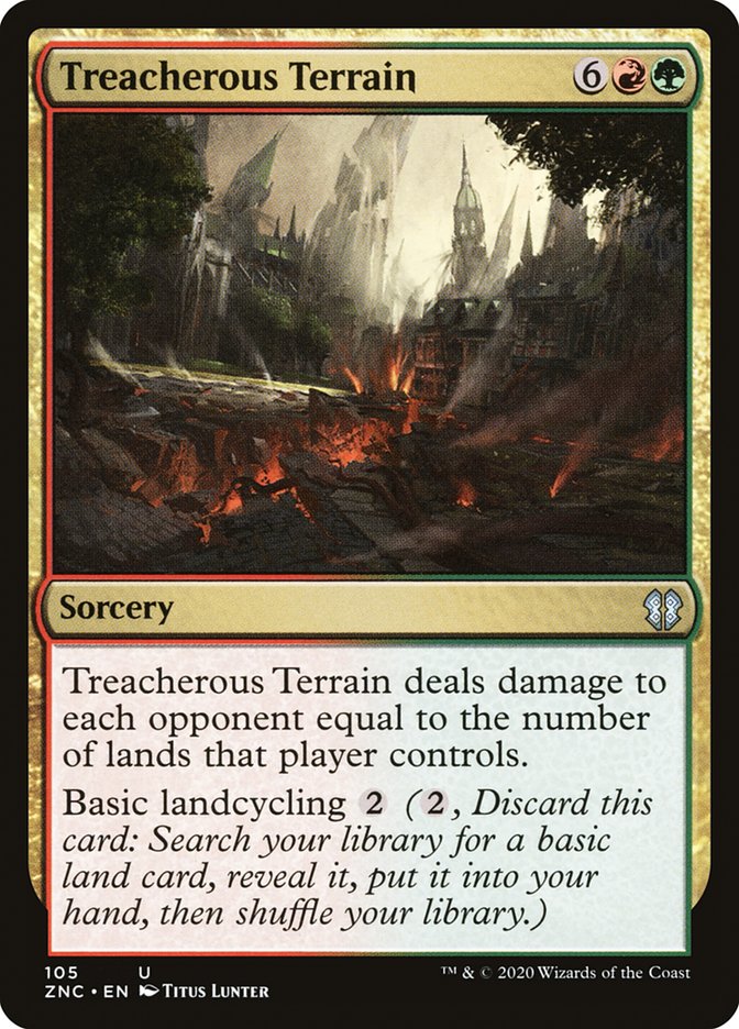 Treacherous Terrain [Zendikar Rising Commander] Magic: The Gathering