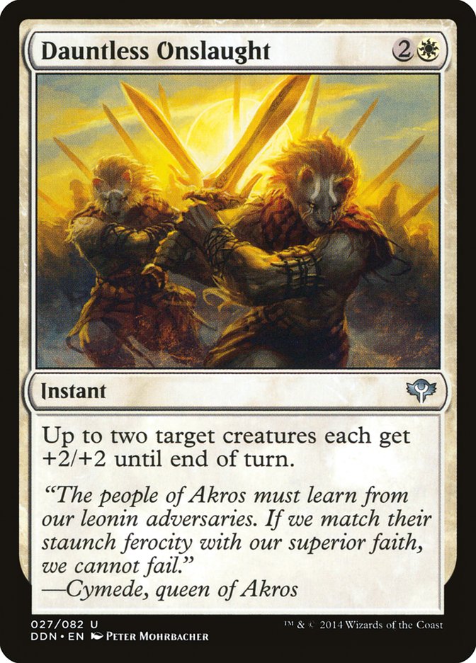 Dauntless Onslaught [Duel Decks: Speed vs. Cunning] Magic: The Gathering
