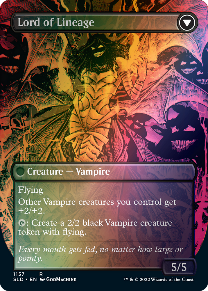 Bloodline Keeper // Lord of Lineage (Borderless) [Secret Lair: From Cute to Brute] Magic: The Gathering