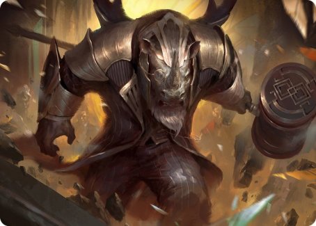 Perrie, the Pulverizer Art Card [Streets of New Capenna Art Series] Magic: The Gathering