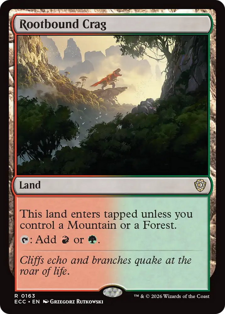 Rootbound Crag [Lorwyn Eclipsed Commander] Magic: The Gathering