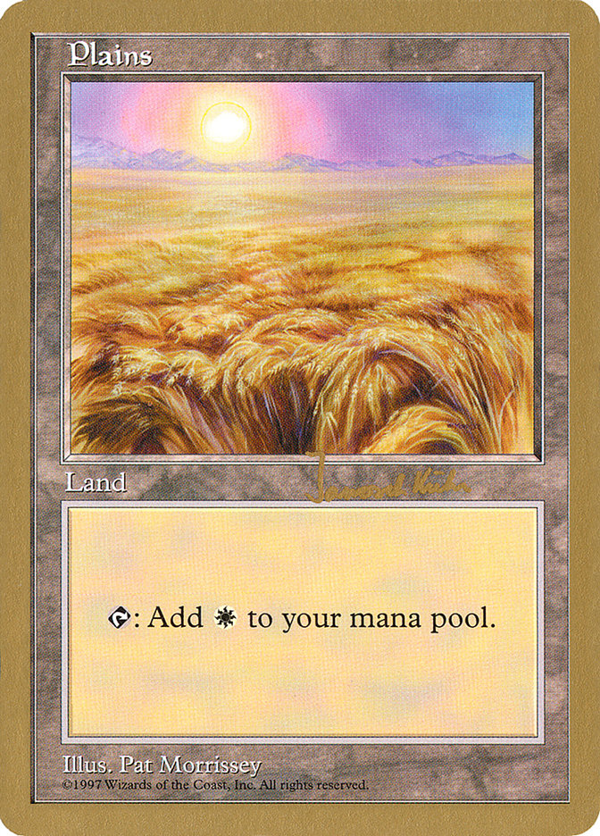 Plains (jk432) (Janosch Kuhn) [World Championship Decks 1997] Magic: The Gathering