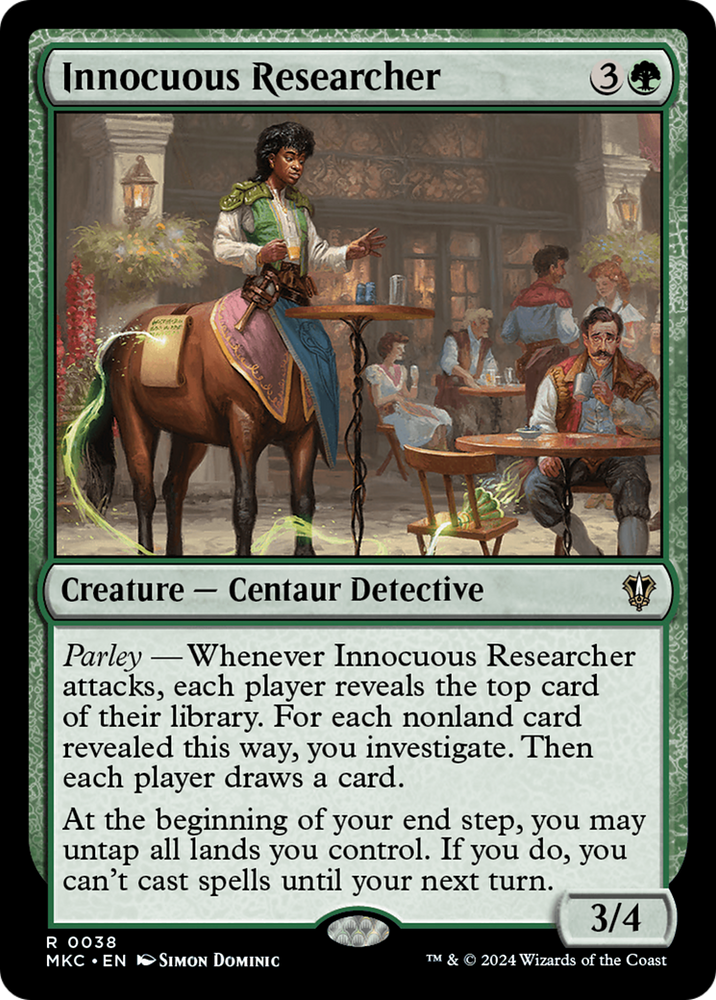 Innocuous Researcher [Murders at Karlov Manor Commander] Magic: The Gathering