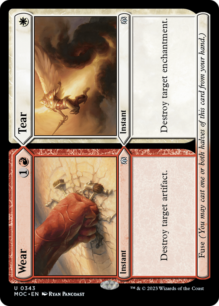 Wear // Tear [March of the Machine Commander] Magic: The Gathering