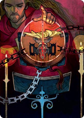 Sign in Blood Art Card [Strixhaven: School of Mages Art Series] Magic: The Gathering