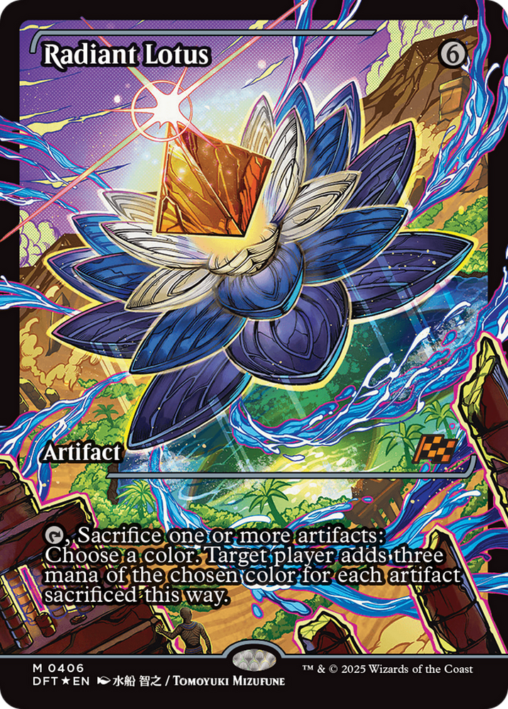 Radiant Lotus (Showcase) [Aetherdrift] Magic: The Gathering