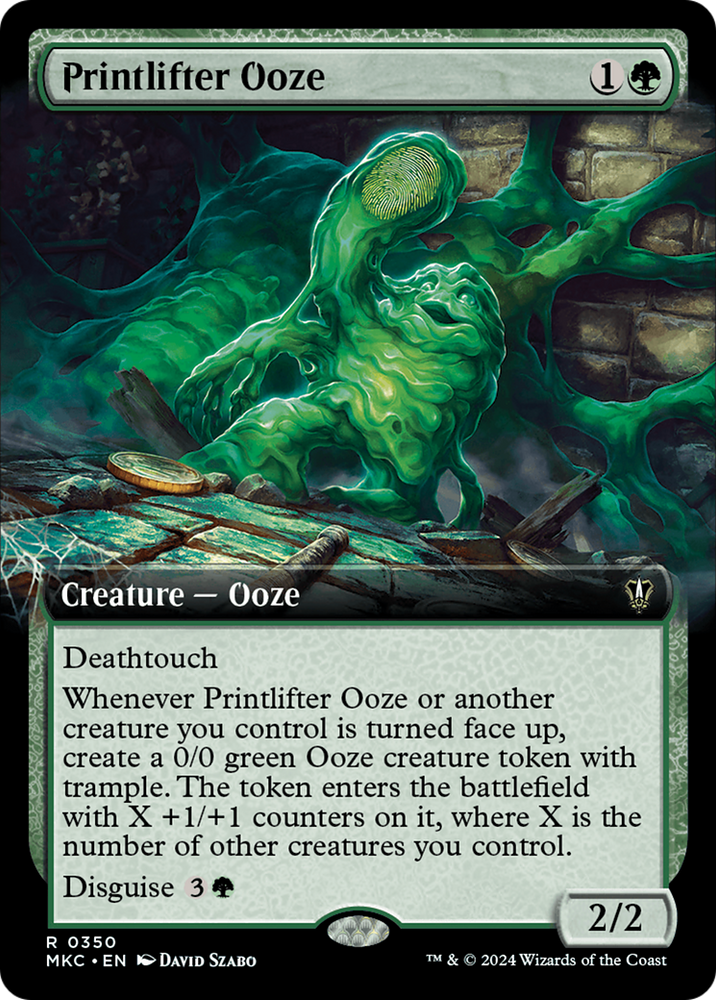Printlifter Ooze (Extended Art) [Murders at Karlov Manor Commander] Magic: The Gathering