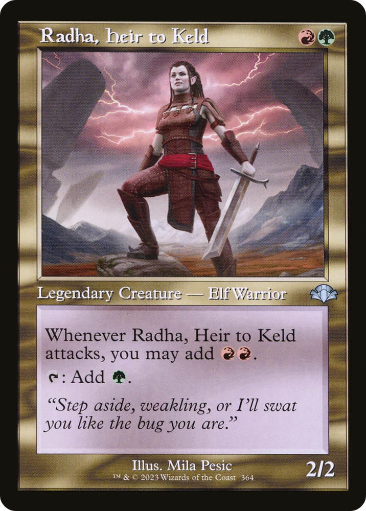 Radha, Heir to Keld (Retro) [Dominaria Remastered] Magic: The Gathering