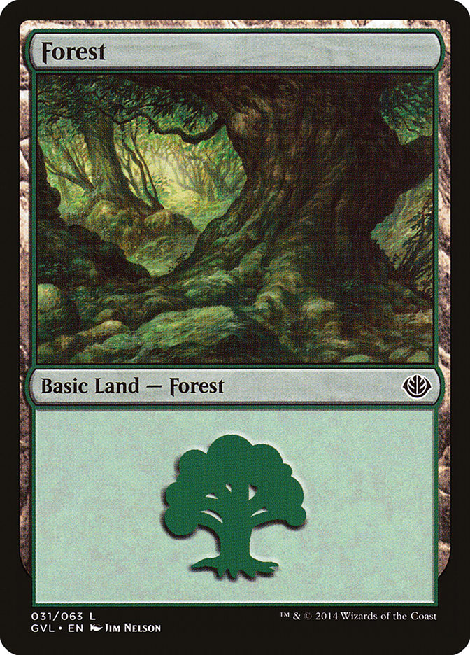 Forest (31) (Garruk vs. Liliana) [Duel Decks Anthology] Magic: The Gathering