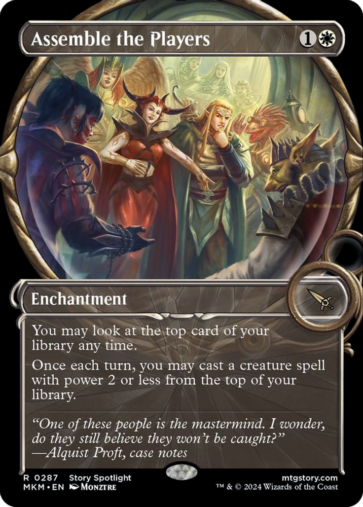 Assemble the Players (Showcase) [Murders at Karlov Manor] Magic: The Gathering