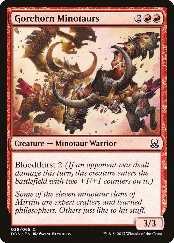 Gorehorn Minotaurs [Duel Decks: Mind vs. Might] Magic: The Gathering