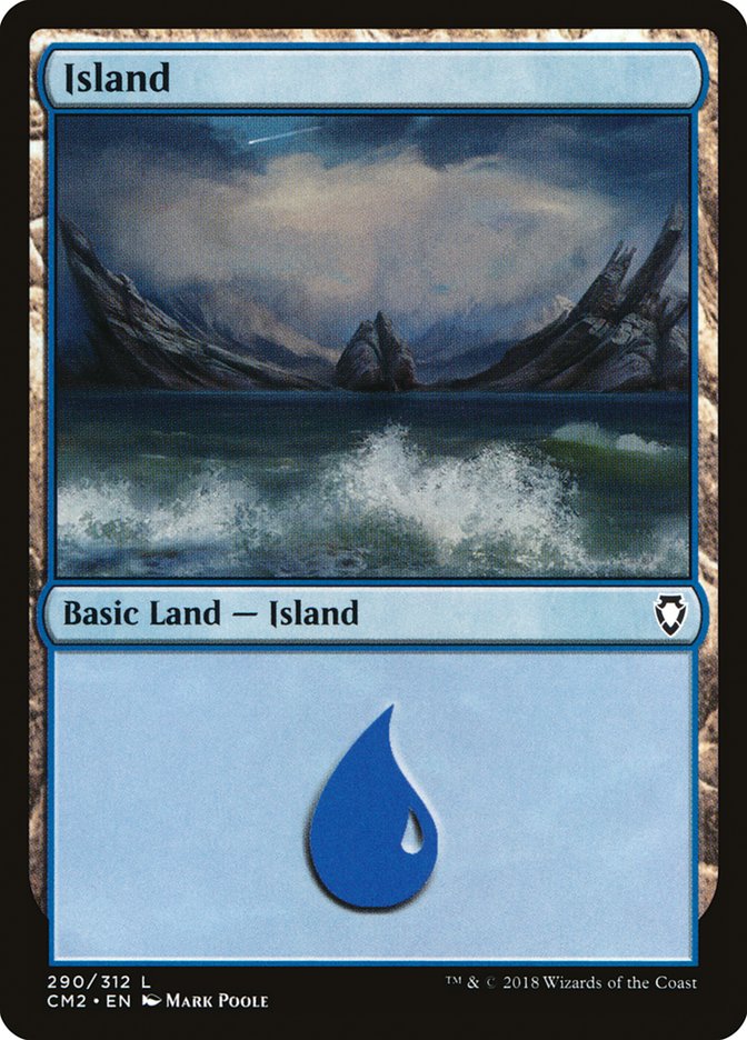 Island (290) [Commander Anthology Volume II] Magic: The Gathering