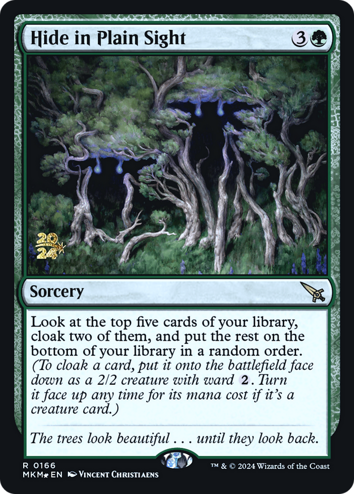 Hide in Plain Sight [Murders at Karlov Manor Prerelease Promos] Magic: The Gathering