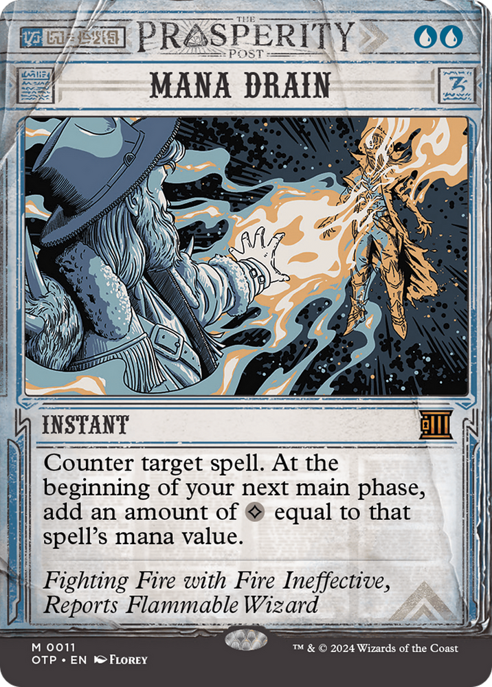 Mana Drain [Outlaws of Thunder Junction: Breaking News] Magic: The Gathering