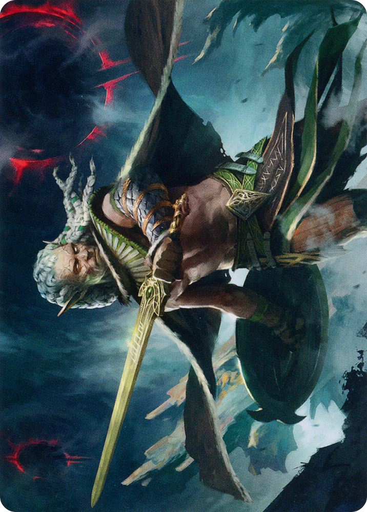 Serpent-Blade Assailant Art Card (40) [March of the Machine Art Series] Magic: The Gathering