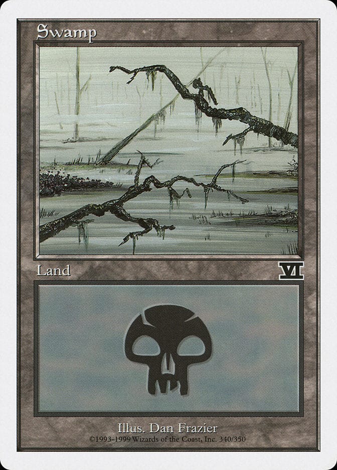 Swamp (340) [Classic Sixth Edition] Magic: The Gathering