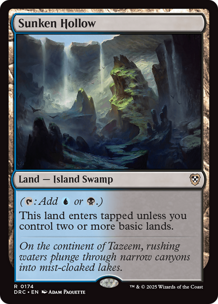 Sunken Hollow [Aetherdrift Commander] Magic: The Gathering
