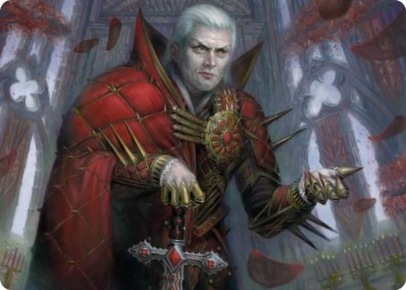 Edgar, Charmed Groom 1 Art Card [Innistrad: Crimson Vow Art Series] Magic: The Gathering