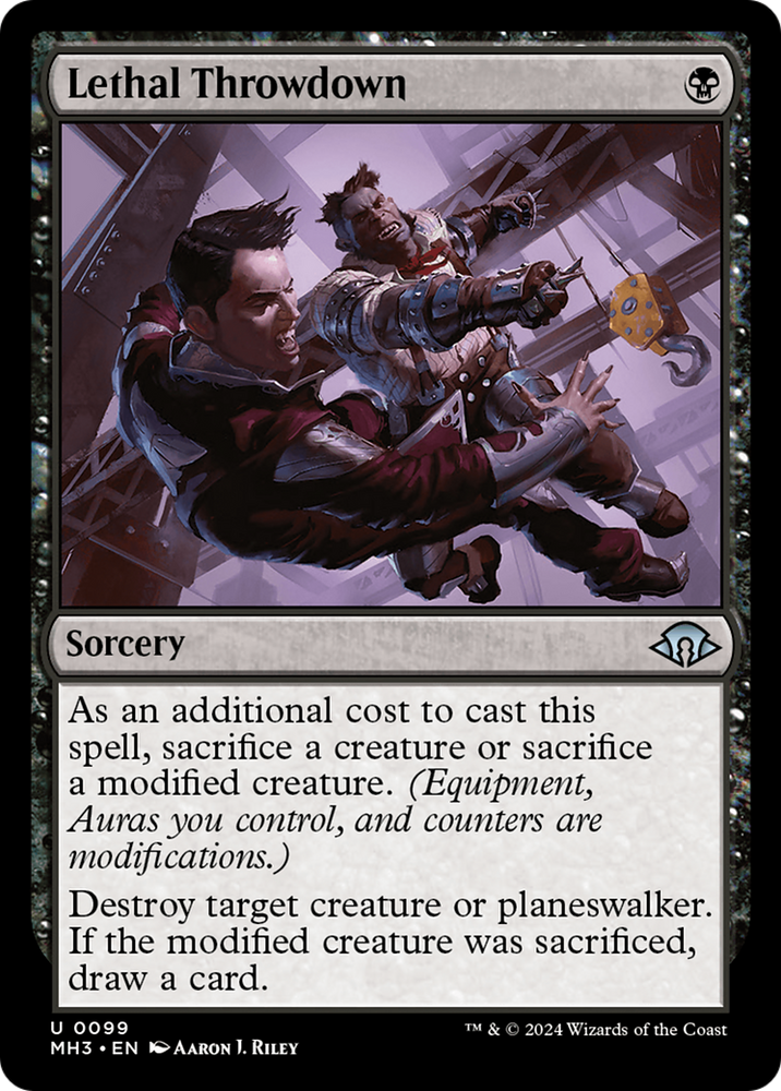 Lethal Throwdown [Modern Horizons 3] Magic: The Gathering