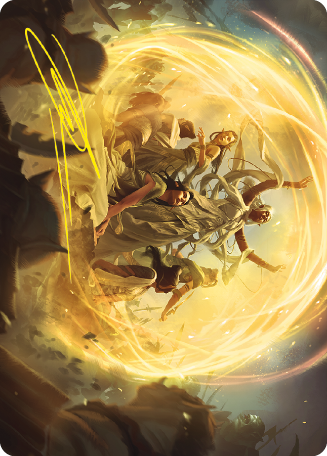 Heroic Intervention Art Card (Gold-Stamped Signature) [The Lord of the Rings: Tales of Middle-earth Art Series] Magic: The Gathering