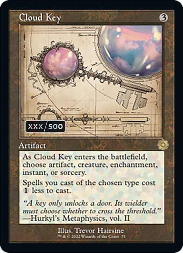 Cloud Key (Retro Schematic) (Serialized) [The Brothers' War Retro Artifacts] Magic: The Gathering