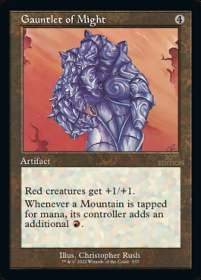 Gauntlet of Might (Retro) [30th Anniversary Edition] Magic: The Gathering