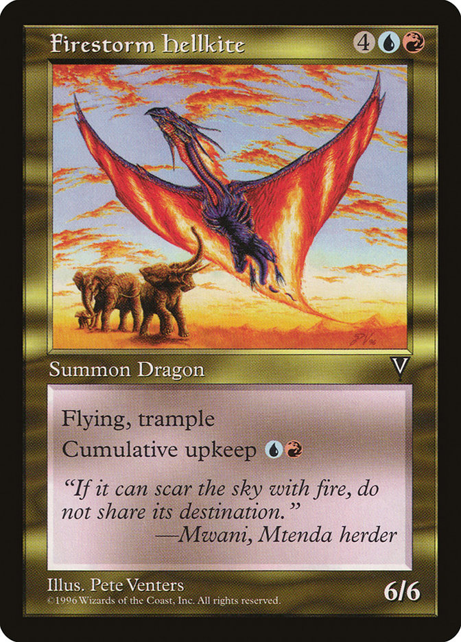Firestorm Hellkite [Visions] Magic: The Gathering