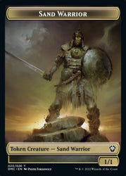Phyrexian // Sand Warrior Double-Sided Token [Dominaria United Tokens] Magic: The Gathering