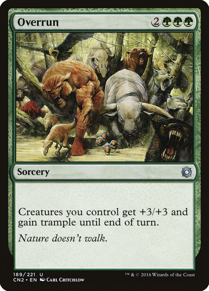 Overrun [Conspiracy: Take the Crown] Magic: The Gathering