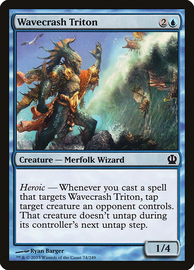 Wavecrash Triton [Theros] Magic: The Gathering