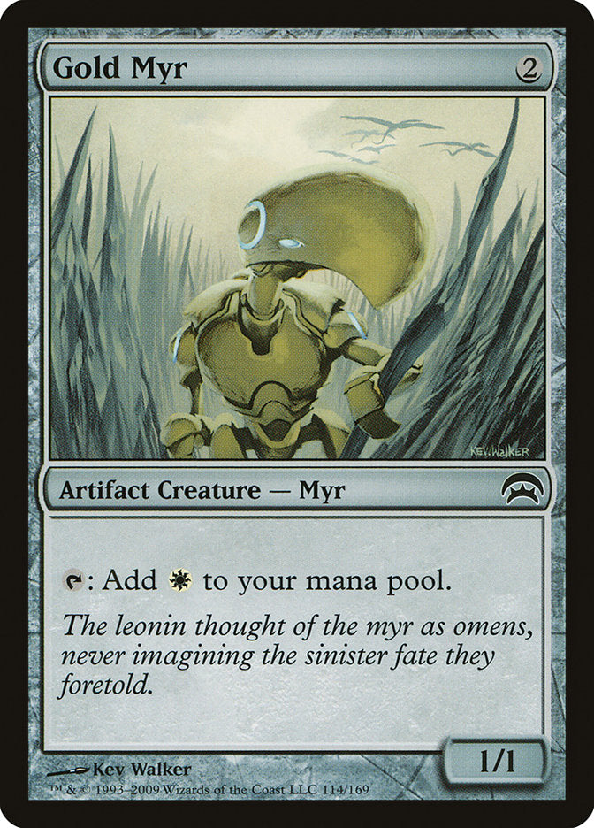 Gold Myr [Planechase] Magic: The Gathering