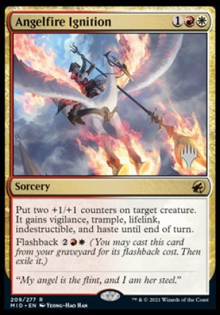 Angelfire Ignition (Promo Pack) [Innistrad: Midnight Hunt Promos] Magic: The Gathering