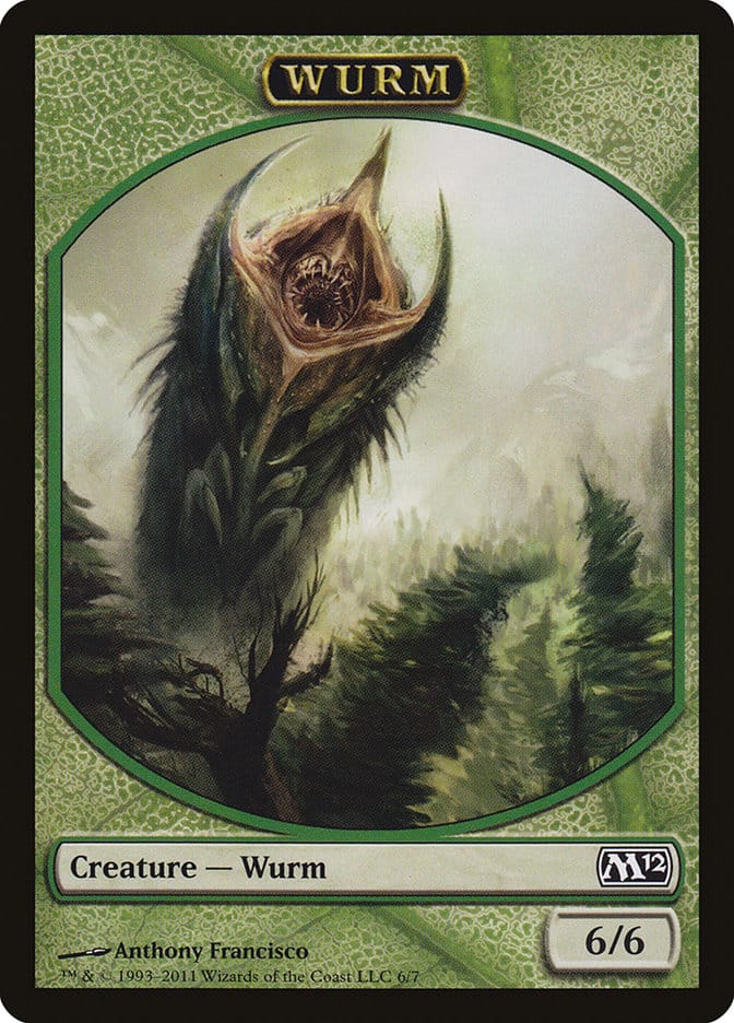 Wurm Token [Magic 2012 Tokens] Magic: The Gathering