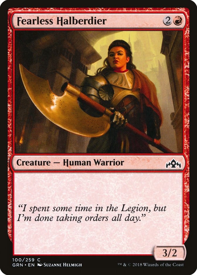 Fearless Halberdier [Guilds of Ravnica] Magic: The Gathering