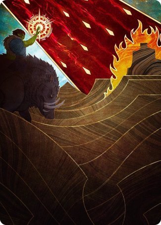 Stone Rain Art Card [Strixhaven: School of Mages Art Series] Magic: The Gathering