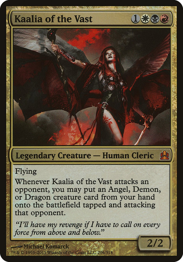 Kaalia of the Vast (Oversized) [Commander 2011 Oversized] Magic: The Gathering