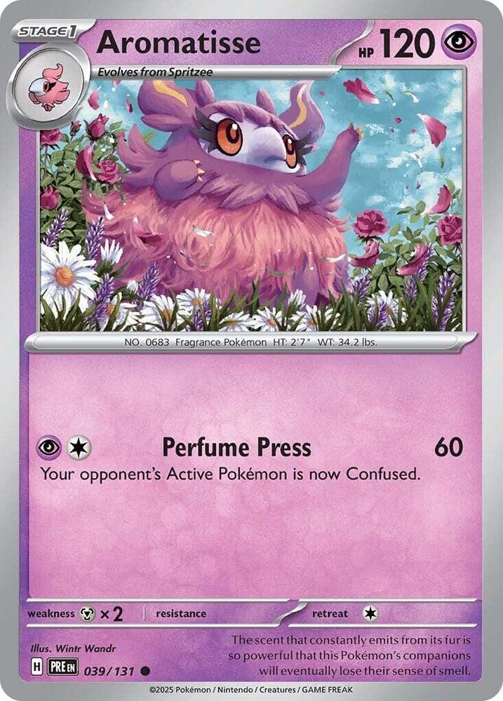 Aromatisse (039/131) [Scarlet & Violet: Prismatic Evolutions] - Pokemon Cards For Your TCG Needs!