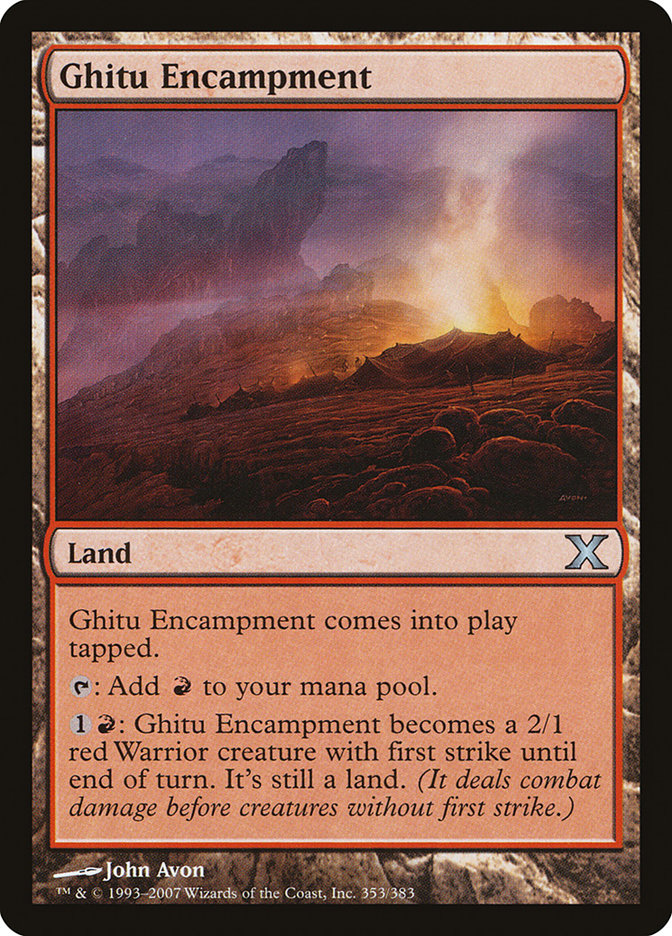 Ghitu Encampment [Tenth Edition] Magic: The Gathering