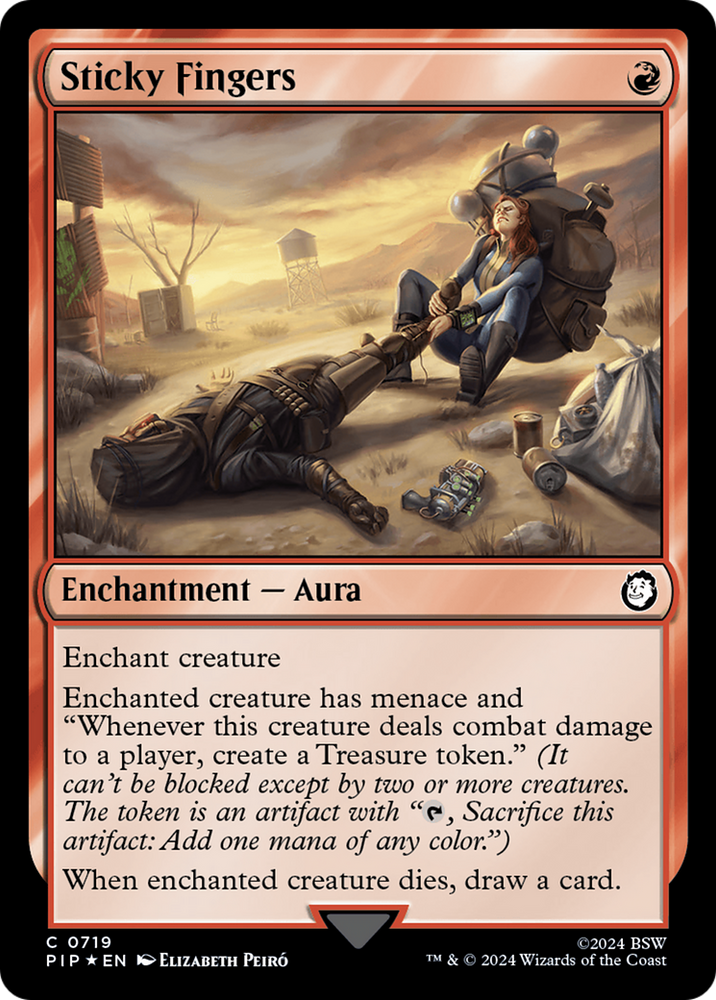 Sticky Fingers (Surge Foil) [Fallout] Magic: The Gathering